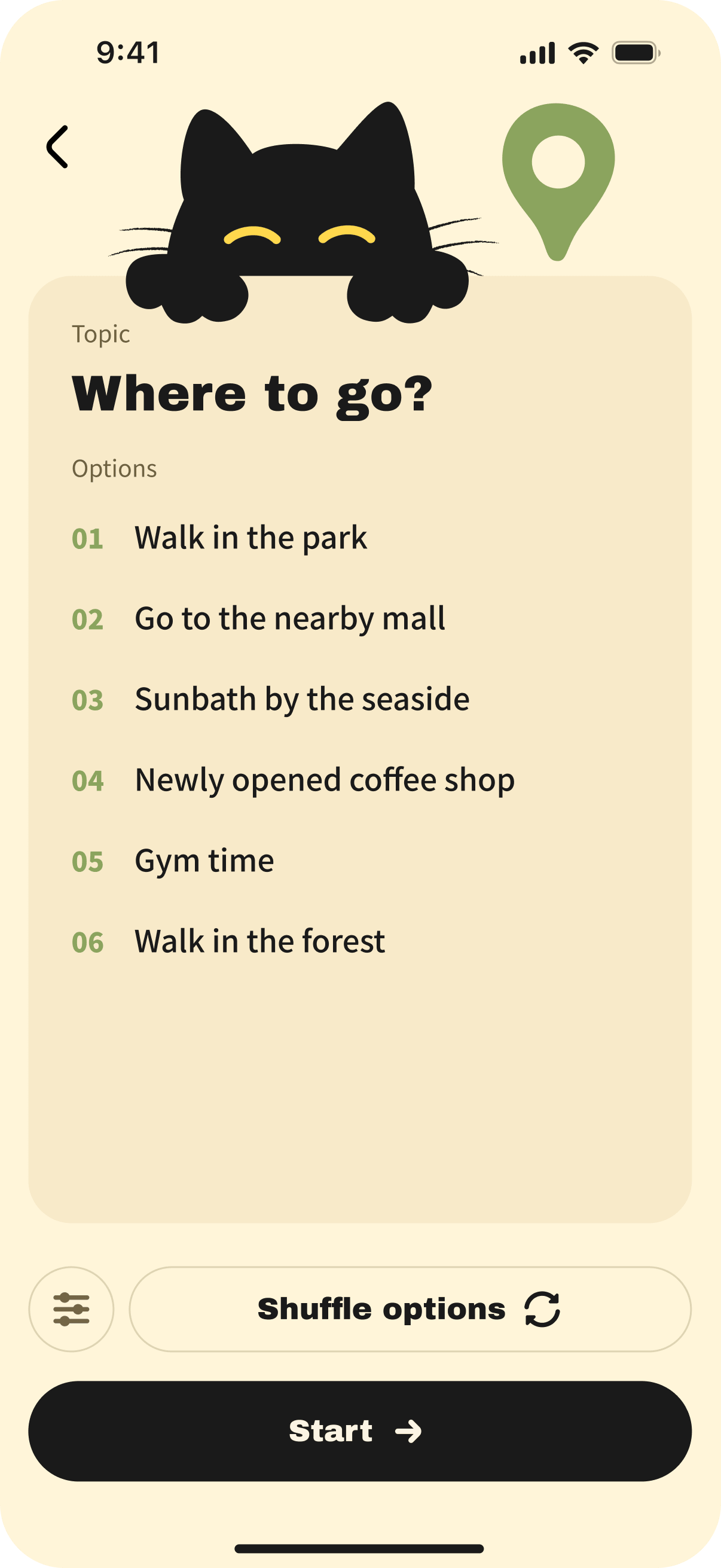 Travel choices in WhichOne